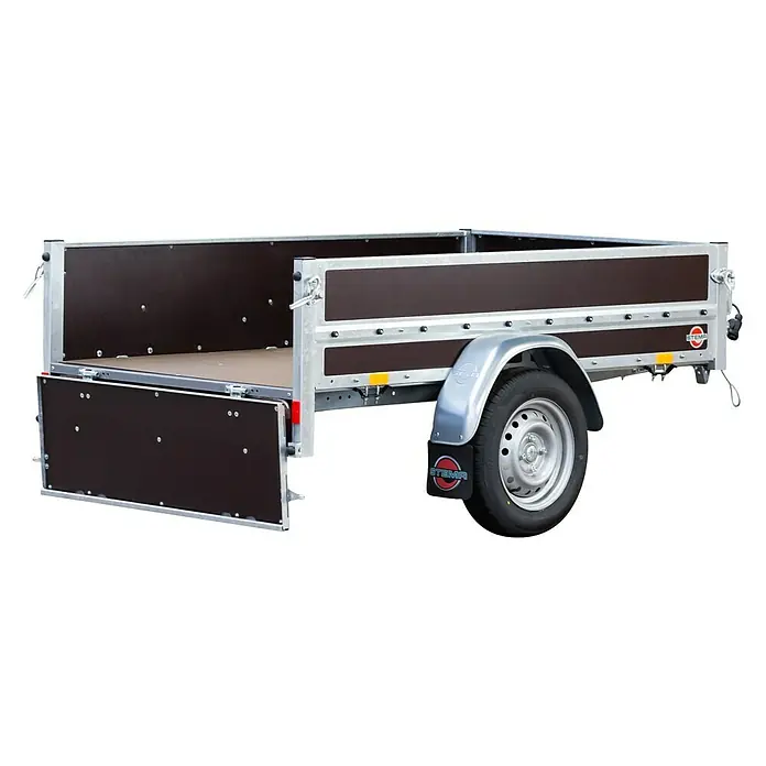 Stema Anhänger WOODOXX 750 - Nutzlast: 584 kg, Einachser, Kasteninnenmaß: 201 x 115 x 40 cm, Ungebremst - Vorderansicht