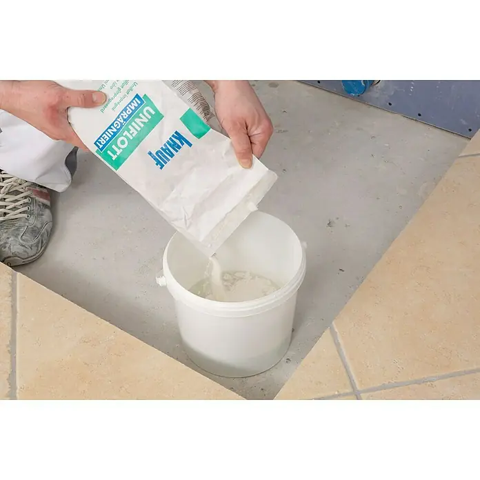 Knauf Lopatica za fuge [SI] Uniflott imprägniert - 5 kg - Primer uporabe