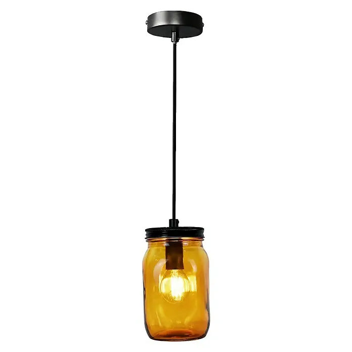 Tween Light Pendelleuchte Brione - Höhe: 140 cm, Bernstein - Vorderansicht