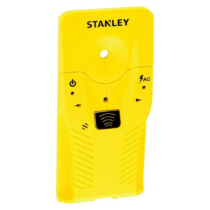 Stanley Detector S100 - Apto para: Detectar cables eléctricos, madera y metal, Profundidad de detección: Máx. 50 mm de cableado de cobre conductor de corriente