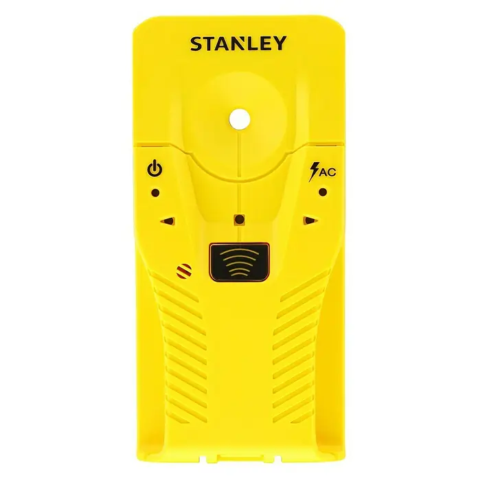 Stanley Detector S100 - Apto para: Detectar cables eléctricos, madera y metal, Profundidad de detección: Máx. 50 mm de cableado de cobre conductor de corriente
