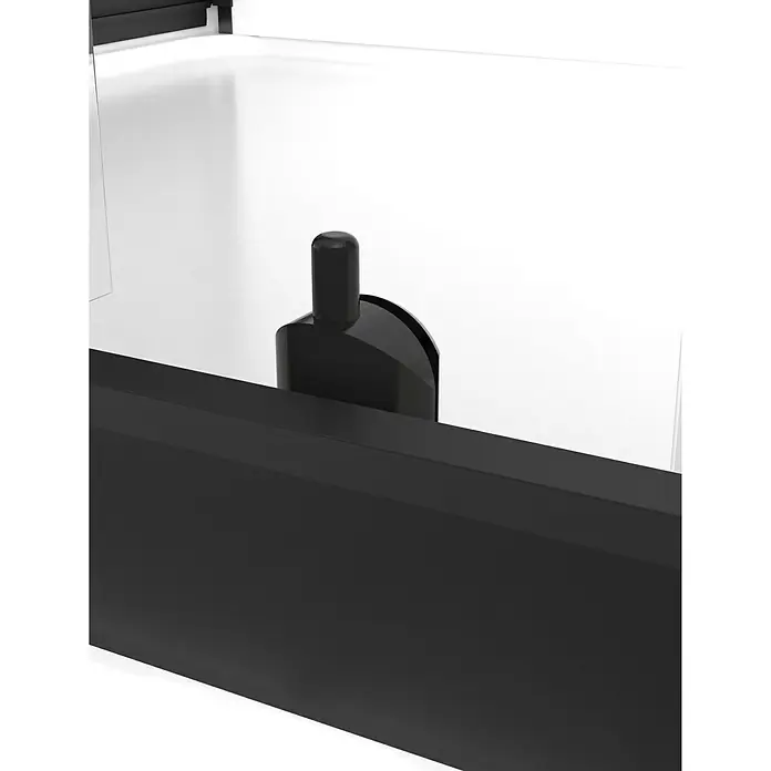 Cabina de ducha completa Black Magic - 80 x 110 x 200 cm, Blanco/Negro