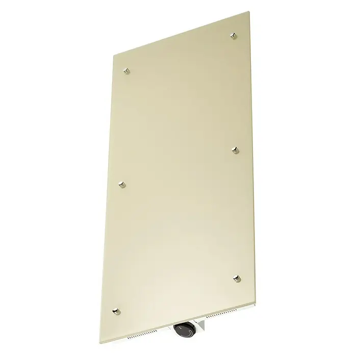Admiral Infrarot-Glasheizkörper - 45 x 120 cm, 850 W, Weiß - Ansicht von oben