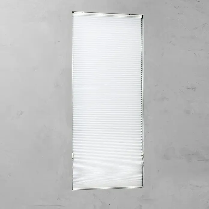 Plissee Tageslicht - B x H: 110 x 175 cm, Weiß - Vorderansicht