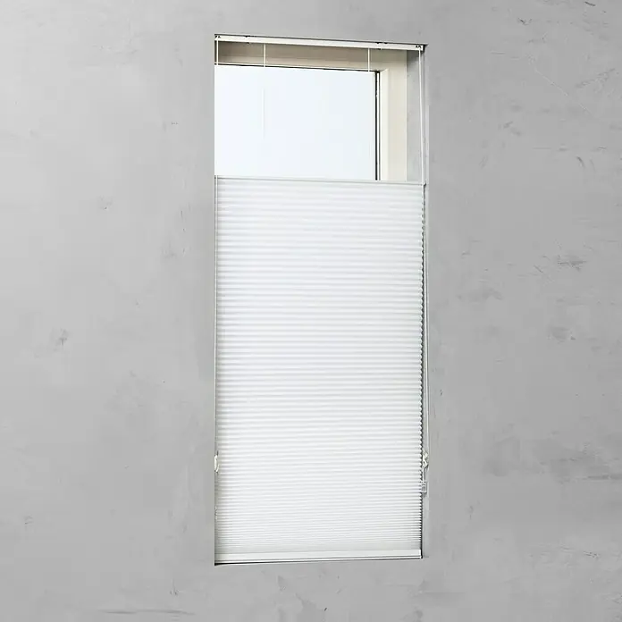 Plissee Tageslicht - B x H: 110 x 175 cm, Weiß - Vorderansicht