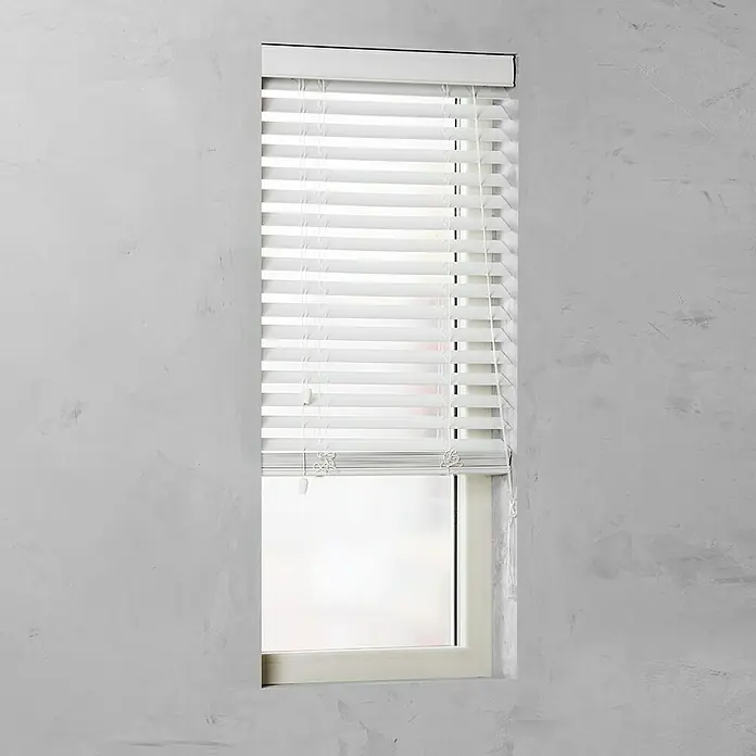 Jalousie - B x H: 75 x 175 cm, Weiß - Vorderansicht