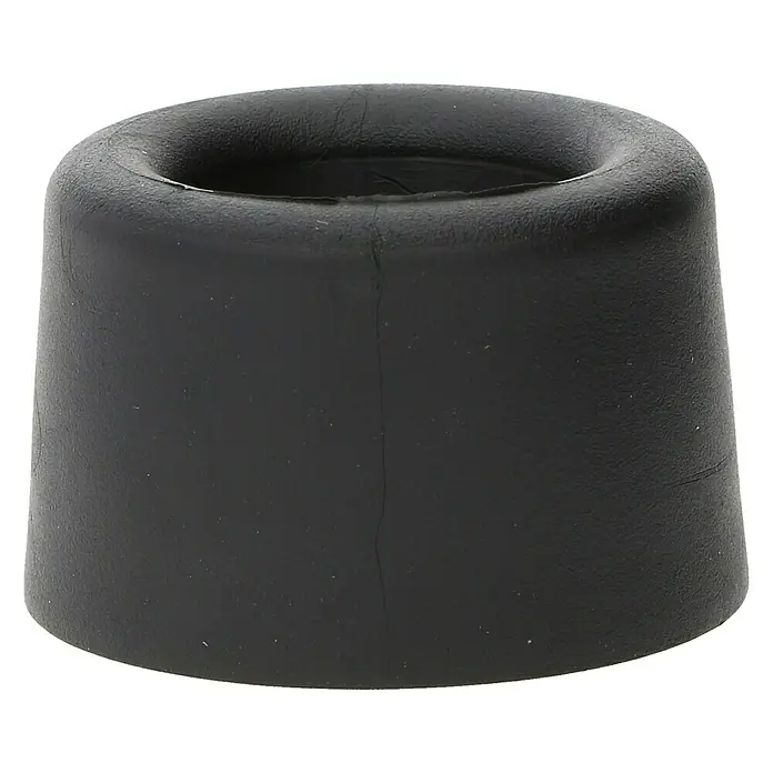Türstopper 40x25 mm schraubbar - Ø x H: 40 x 25 mm, Schwarz - Rechte Seitenansicht