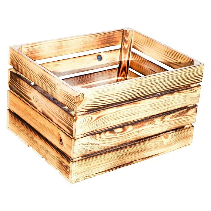 Holzregal - B x H: 40 x 30 cm, Holz, Braun - Ansicht von oben