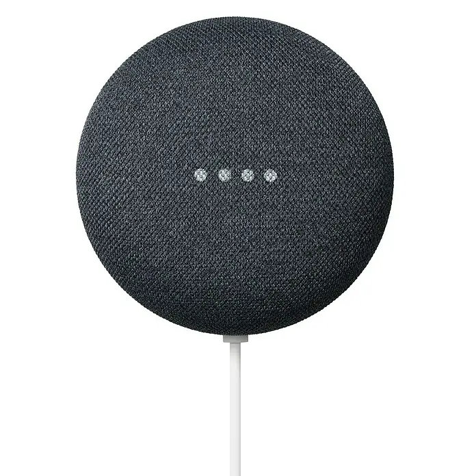 Google Nest Sprachgesteuerter Lautsprecher Mini - Carbon, Netzbetrieben, Kabellänge: 1,5 m