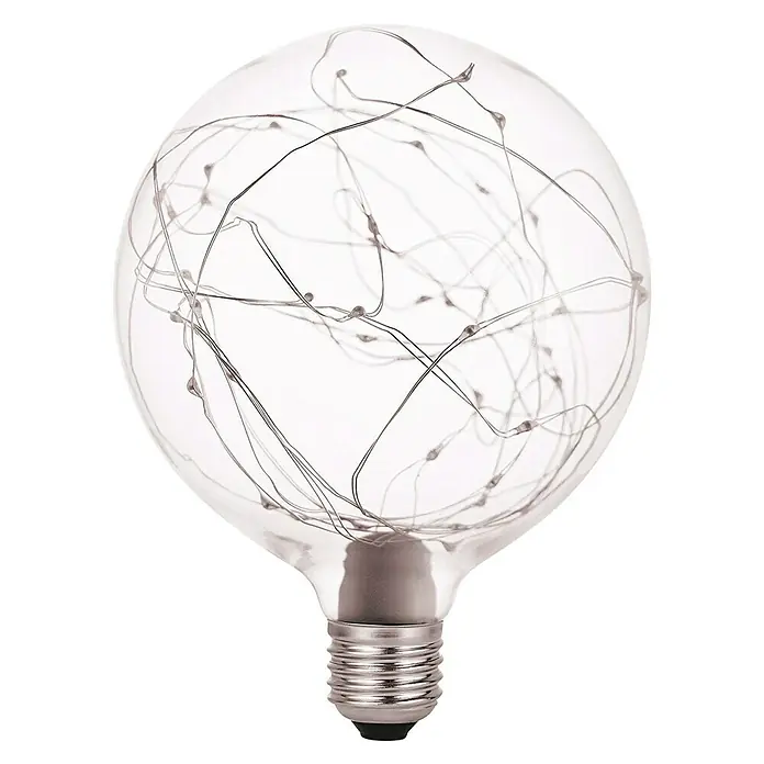 Garza Bombilla LED Vintage - E27, 1,2 W, Blanco cálido, 170 lm, Guirnalda