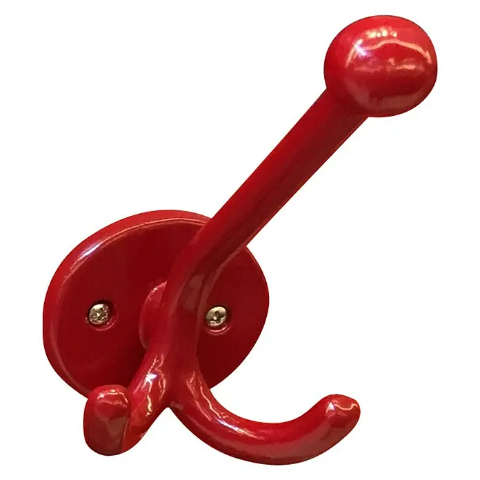 Häfele Garderobenhaken - Höhe: 125 mm, Rot - Vorderansicht