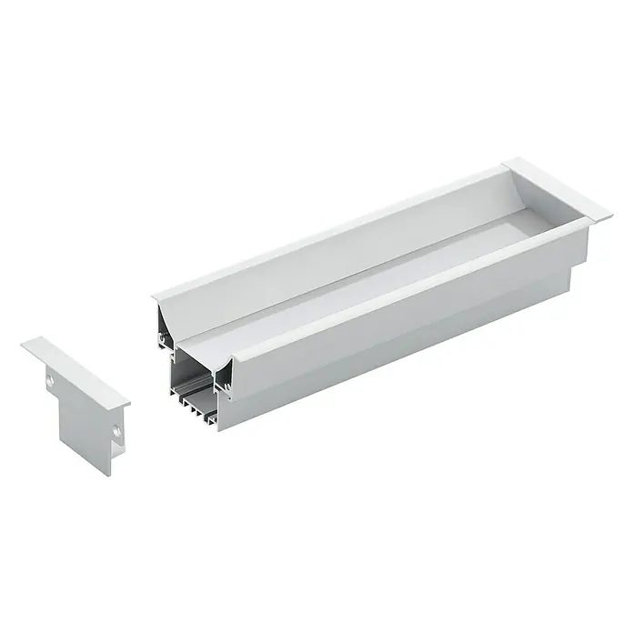 Eglo Profil Recessed Profile 3 - 100 x 6,5 x 4,5 cm, Aluminium, Aluminium - Vorderansicht