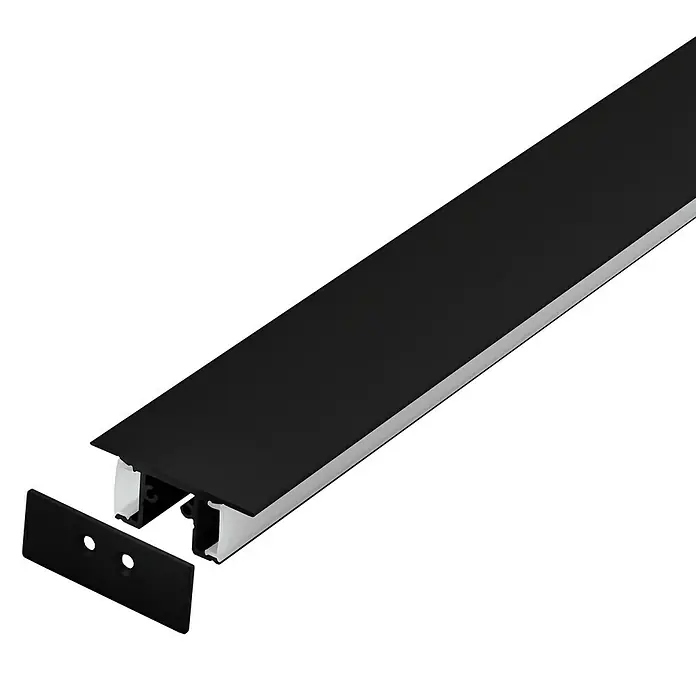 Eglo Profil Surface Profile 4 - 100 x 1,8 x 4,8 cm, Schwarz, Aluminium - Vorderansicht