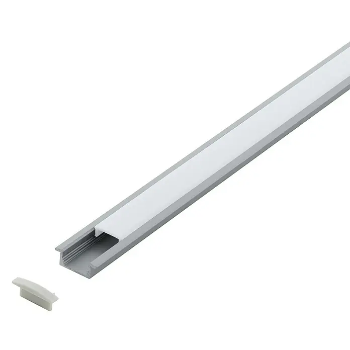 Eglo Profil Recessed Profile 1 - 100 x 2,3 x 0,9 cm, Aluminium, Weiß, Aluminium - Vorderansicht