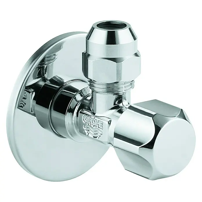Grohe Eckventil 1 - ½″ x ⅜″, 1 Stk., Angerautes Gewinde - Rechte Seitenansicht