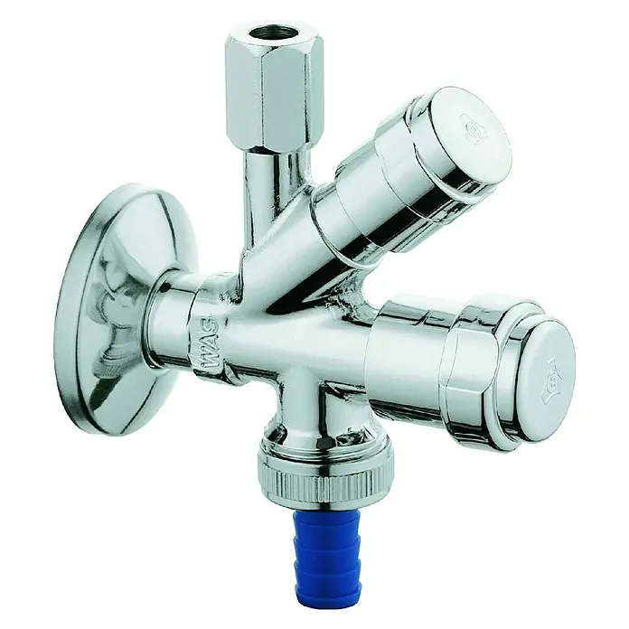 Grohe Geräteventil WAS-Kombi - ⅜″, Verchromt - Rechte Seitenansicht