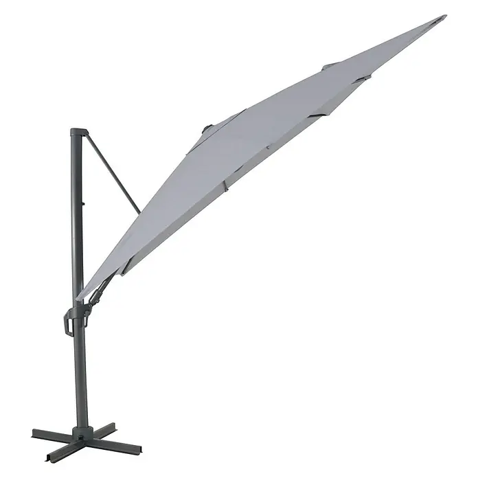 Sunfun Ersatz-Bezug Monaco - Hellgrau, Passend für: Sunfun Ampelschirmgestell Monaco 290 x 290 cm