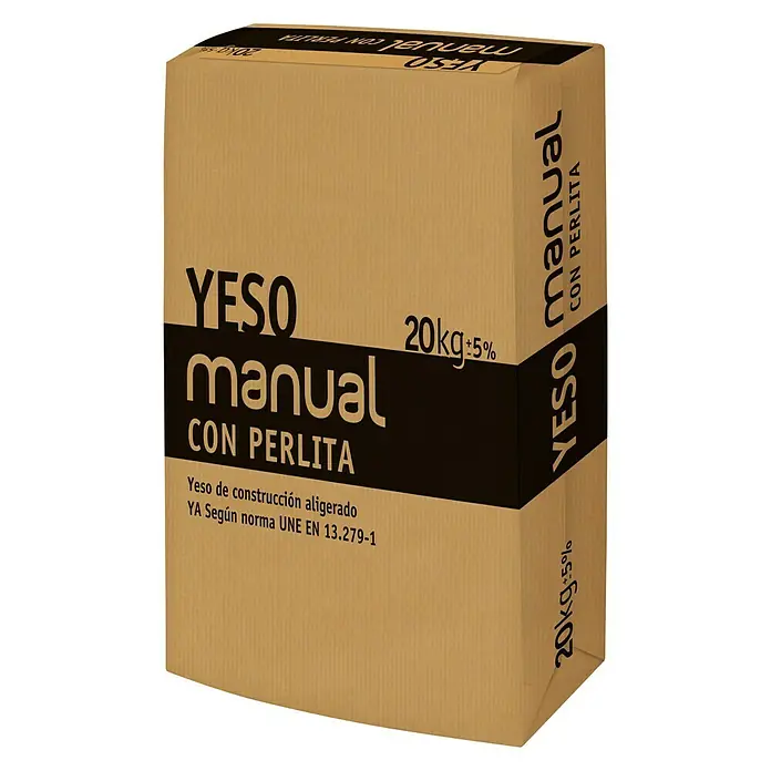 Placo Saint-Gobain Yeso para construcción Manual con Perlita - 20 kg