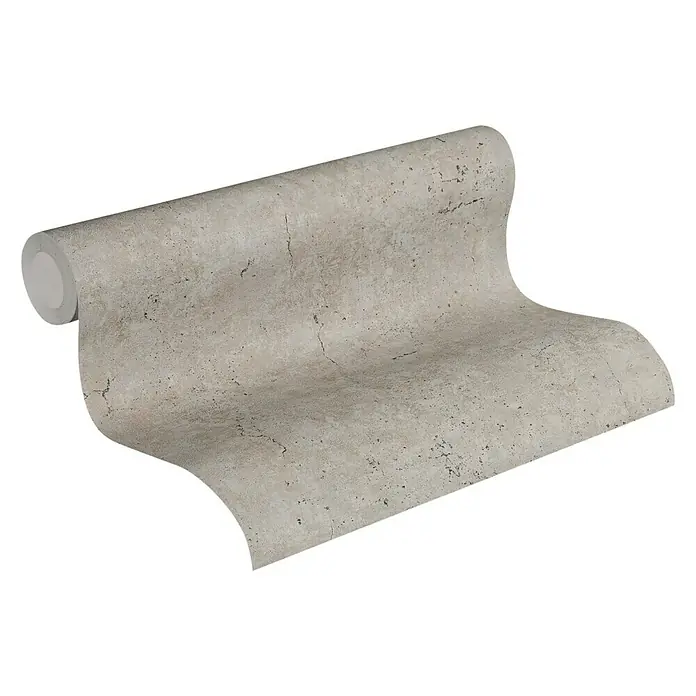 AS Creation Metropolitan Stories Vliestapete Betonoptik - Taupe, Betonoptik, 10,05 x 0,53 m - Vorderansicht