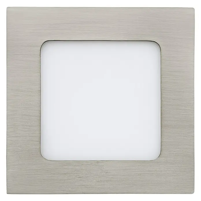 Eglo Led-inbouwverlichting Fueva 1 - 5,5 W, Wit, Nikkel mat, l x b: 12 x 12 cm - Vooraanzicht