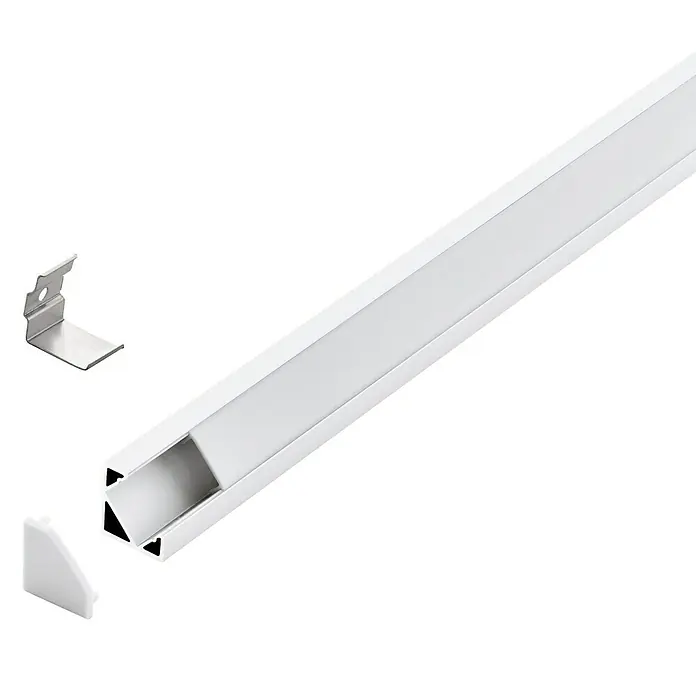 Eglo Profil Corner Profile 2 - 100 x 1,8 x 1,8 cm, Weiß, Aluminium - Vorderansicht