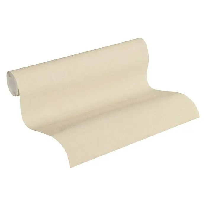 AS Creation Paradise Garden Vliestapete - Dunkelbeige, Uni, 10,05 x 0,53 m - Vorderansicht