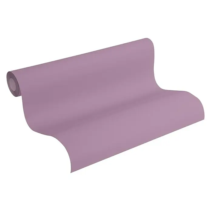 AS Creation Trendwall Vliestapete I - Lila, Uni, 10,05 x 0,53 m - Vorderansicht