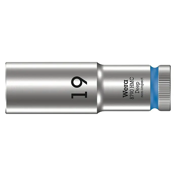 Wera Steckschlüsseleinsatz 8790 HMC - Schlüsselweite: 19 mm, Antriebsgröße: ½″ - Vorderansicht