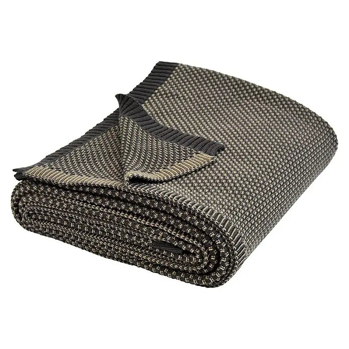 Nielsen Plaid Kuscheldecke Akira - L x B: 200 x 150 cm, Antik Grau