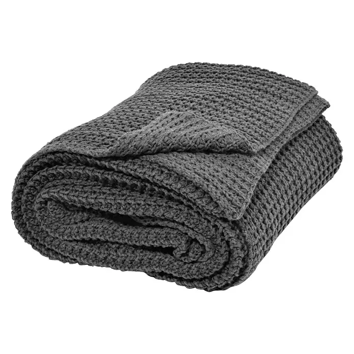 Nielsen Plaid Kuscheldecke Alen - L x B: 200 x 150 cm, Dunkelgrau