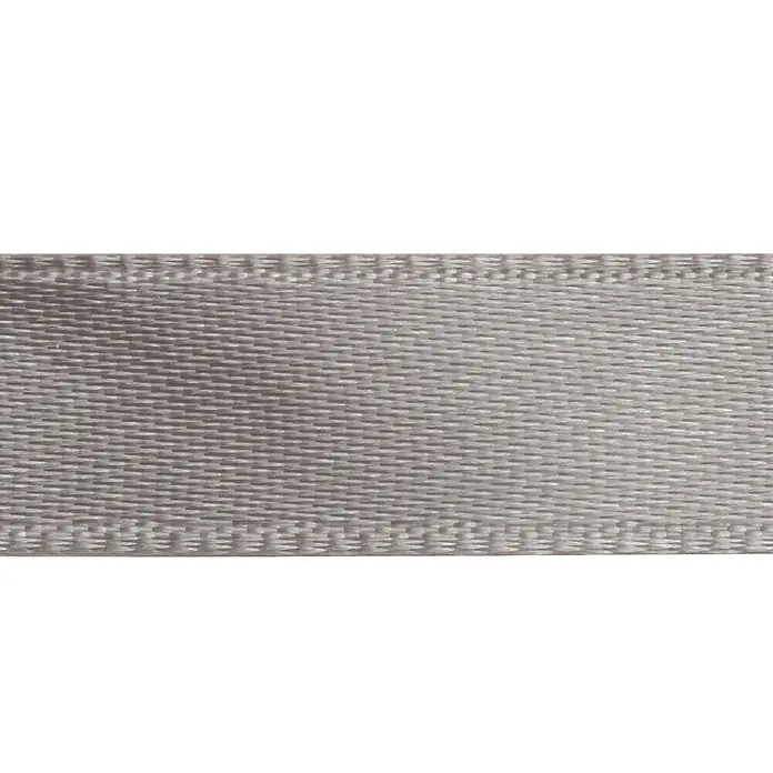 Glorex Satinband - Hellgrau, 10 m x 3 cm - Detailaufnahme