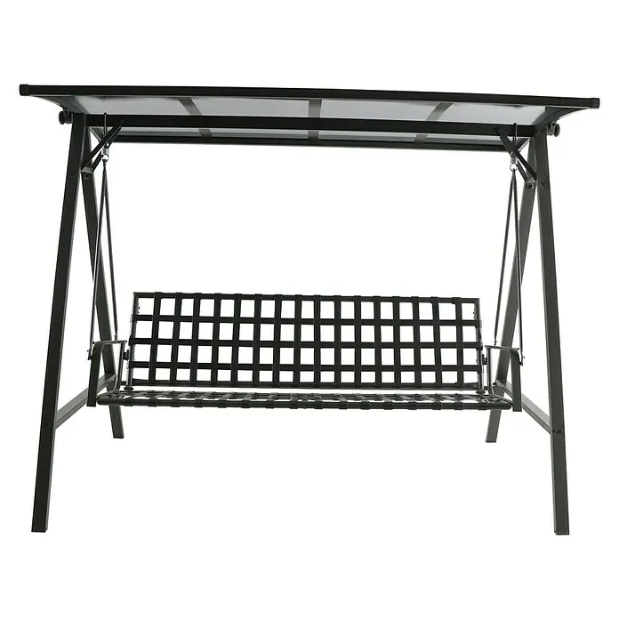 Sunfun Maja Hollywoodschaukel - B x T x H: 235 x 135 x 182 cm, Eisengrau, Anthrazit, Liegefunktion