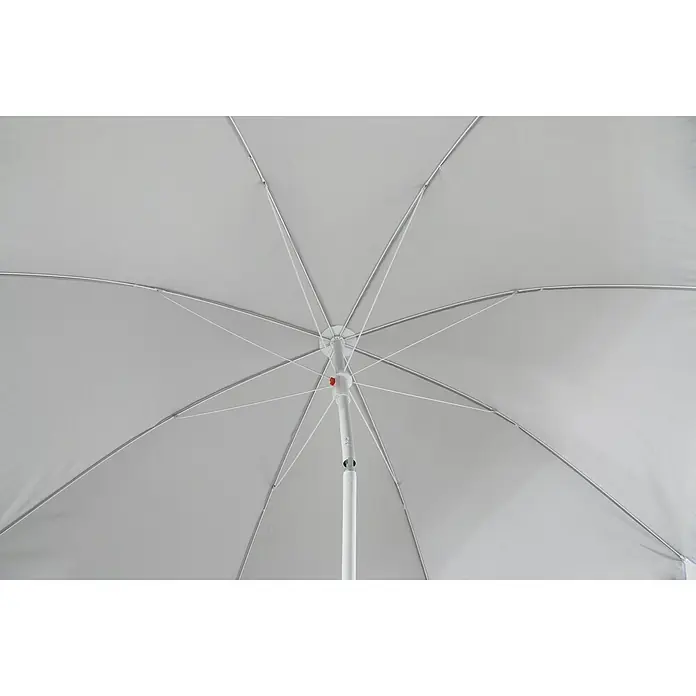 Sunfun Balkonschirm Provence II - Lichtgrau, Durchmesser: 200 cm