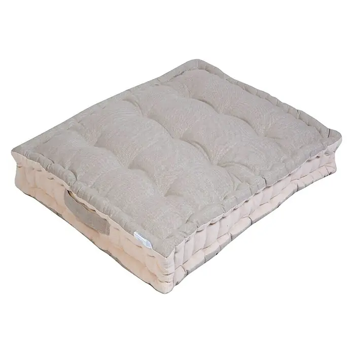 Cojín para respaldo palet - 60 x 40 cm, Beige, 100% algodón