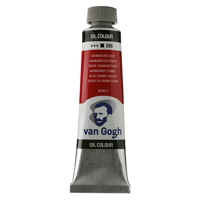 Talens Van Gogh Pintura al óleo - Rojo cadmio oscuro, 40 ml, Tubo
