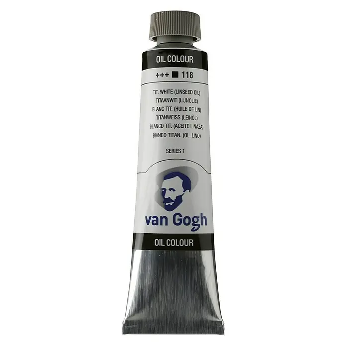 Talens Van Gogh Pintura al óleo aceite de linaza - Blanco titanio, 40 ml, Tubo