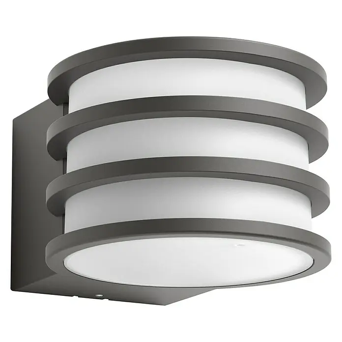 Philips Hue Aplique exterior LED Lucca - 9,5 W, 17 x 21,5 x 12,9 cm, Antracita, IP44