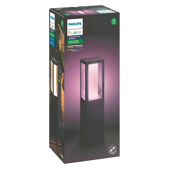 Philips Hue Sobremuro LED extensión Impress - 8 W, Negro, L x An x Al: 10 x 10 x 40 cm