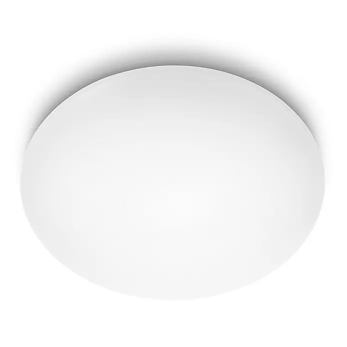 Philips LED-Deckenleuchte rund Suede - 40 W, Ø x H: 500 mm x 11,2 cm, Weiß, Neutralweiß