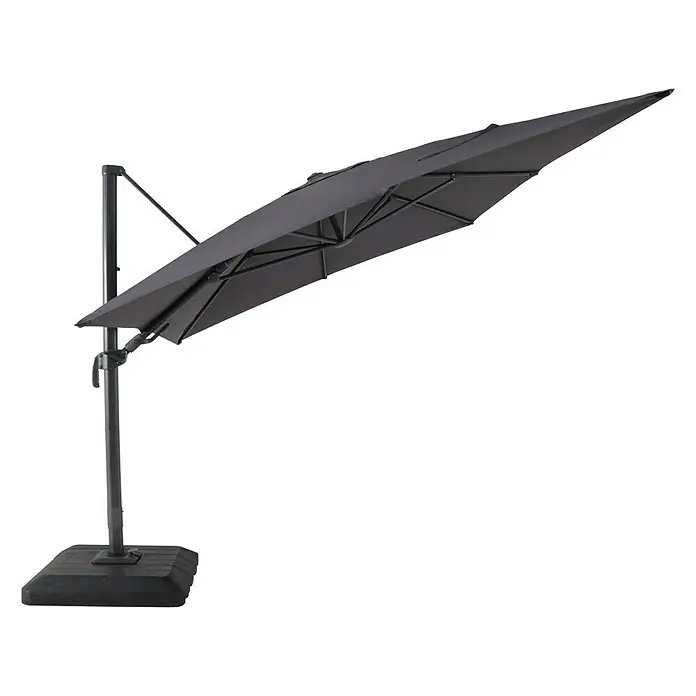 Sunfun Ampelschirm Capri - Anthrazit, 300 x 350 cm