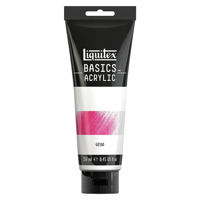 Liquitex Basics Temeljni premaz za slikarstvo - Bijele boje, 250 ml - Pogled sprijeda