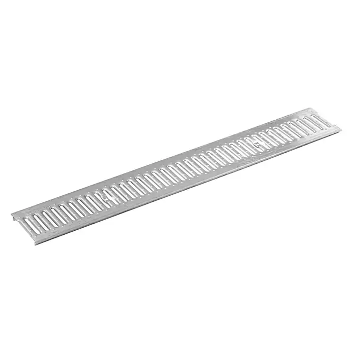 Dakota Rejilla de alcantarillado para canaleta Cubrebordo - 1 m x 15 cm x 2 mm, Metal