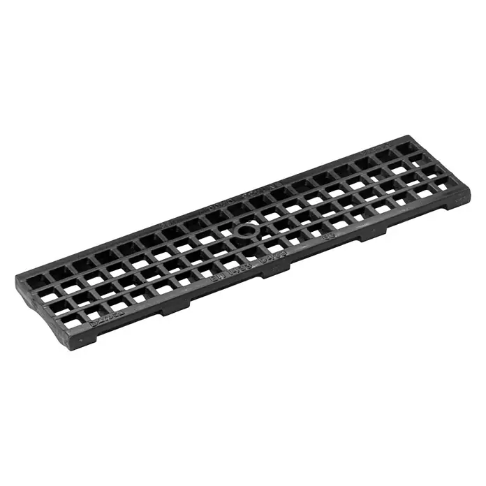 Dakota Rejilla de alcantarillado para canaleta B125 - 50 cm x 13 cm x 2,2 mm, Fundición