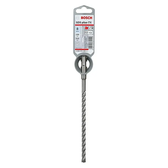 Bosch Professional Svrdlo za beton SDS-Plus SDS Plus-7X - Promjer: 8 mm, Duljina: 215 mm - Pogled odozdo