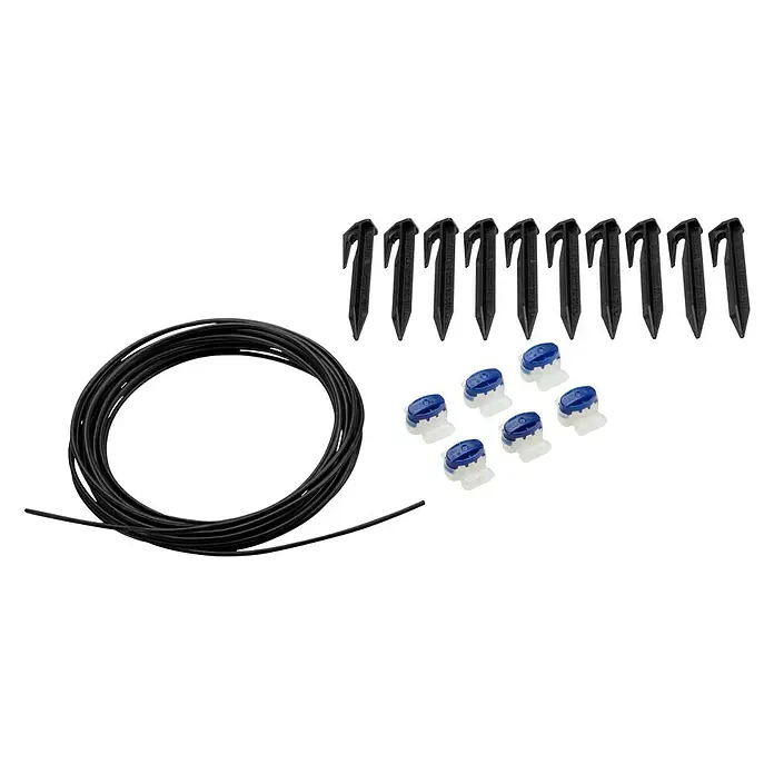Gardena Set za razne popravke - 5m granični kabel, 10 x kuke za pričvršćivanje kabela, 6 x konektor - Pogled sprijeda