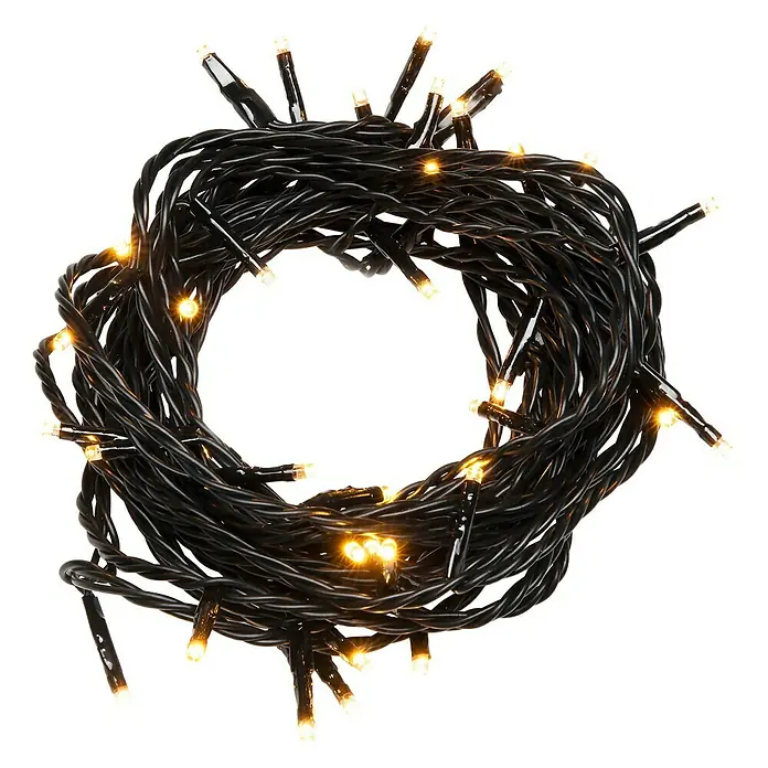Konstsmide Led-feestverlichting Lichtketen - Binnen, 40 lampen, Kabellengte: 3,9 m, Barnsteen