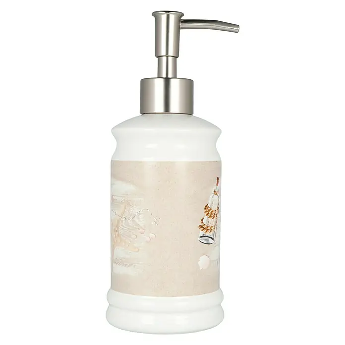 Venus Sealife Seifenspender - Keramik, Beige/Weiß