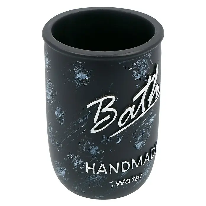 Venus Bath Zahnputzbecher - Polyresin, Schwarz/Weiß
