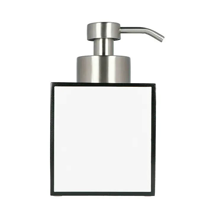 Camargue Couture Seifenspender - Groß, Polyresin, Weiß, Schwarz