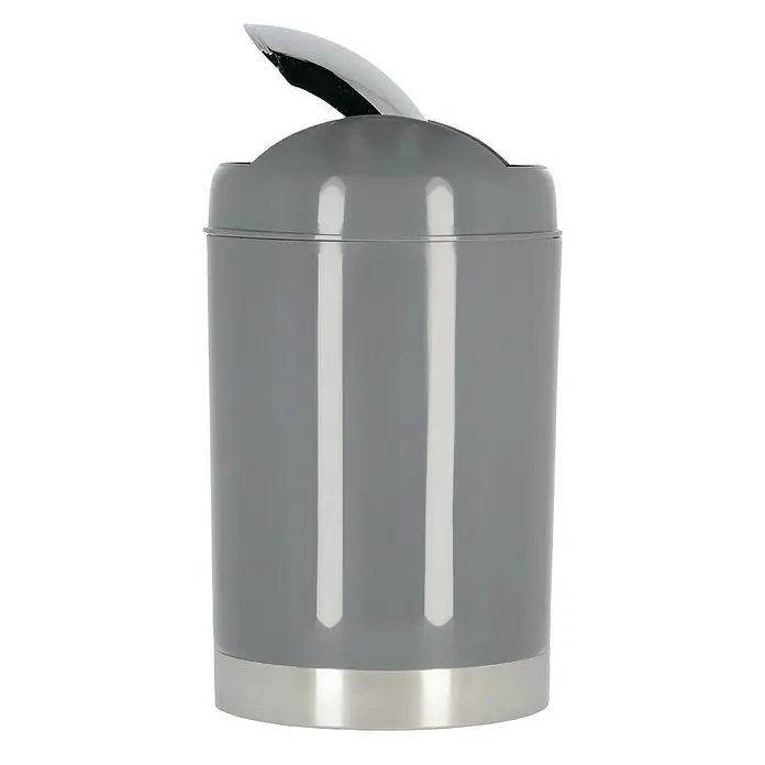 Venus Milano Kanta za otpad - 5 l, Sive boje, Okrugli oblik, Plastika